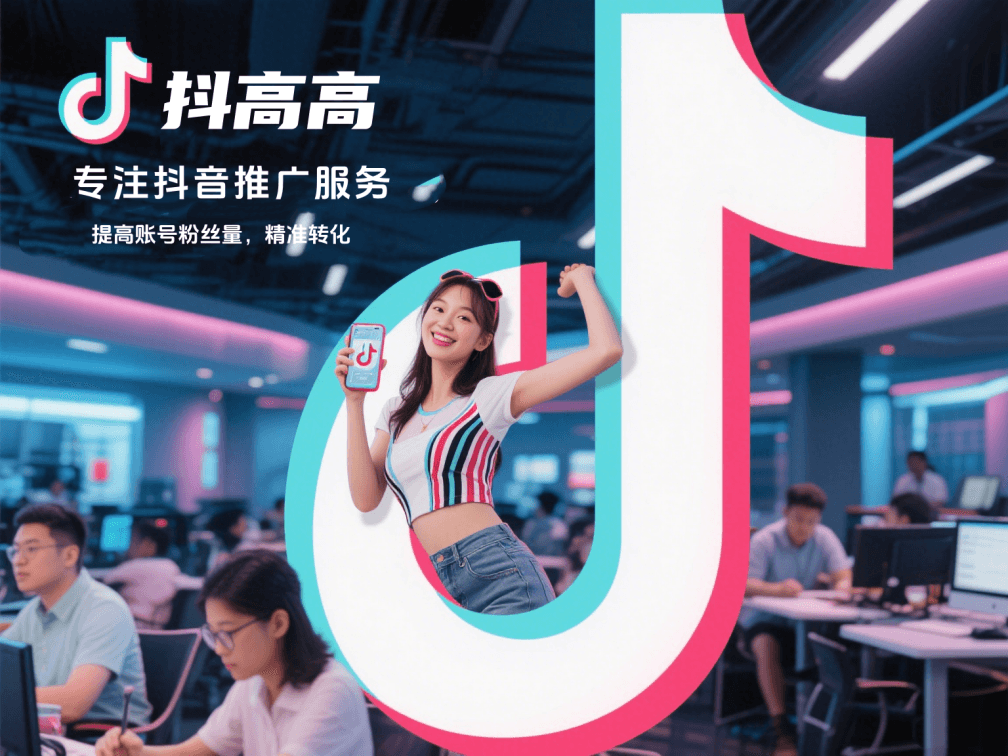 抖高高(DouGaoGao)抖音推广平台品牌标志