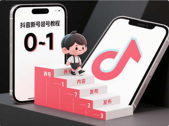 抖音带货新号从0到1起号指南：7天快速冷启动，步步为营！